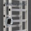 Foldable Scaffolding Ladder, Multipurpose Rolling Work Platform, Scaffold Tower, Ladder Stool Bench, Adjustable Platform, 330 Lbs Duty Rate