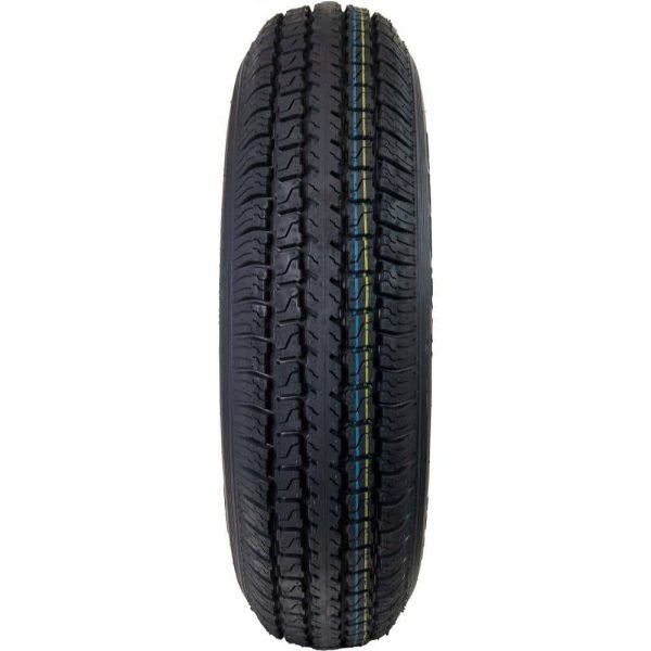 Hi-Run ASB1001 8 Spoke White 50 PSI ST175/80D13 and 13 in. x 4.5 in. 5-4.5HD 6-Ply Tire and Wheel Assembly
