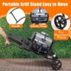 Collapsible Grill Stand for Ninja Woodfire Grill, Traeger, Pit Boss, and 22′′ Blackstone Griddle