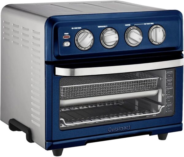 Air Fryer + Convection Toaster Oven, 8-1 Oven with Bake, Grill, Broil & Warm Options, Stainless Steel, TOA-70