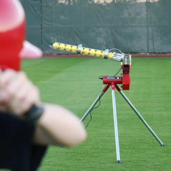 a999947a756d47cd8bb06639364ac882 Sports Softball Pitching Machine with 9 Ball Automatic Feeder
