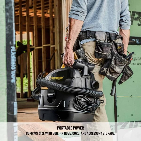 a9b707813e134abdbf4a39127a0fce10 Vacmaster Professional Professional Wet/Dry , 5 Gallon, Beast Series, 5.5 HP 1-7/8 Hose Jobsite Vac (VFB511B0201), Black