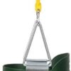 Eastern Jungle Gym Heavy-Duty High Back Full Bucket Toddler Swing Seat | Coated Swing Chains Fully Assembled | Green Swing Set Accessory