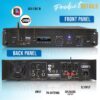 2-Channel Bluetooth Power Amplifier – 2000W Bridgeable Rack Mount Pro Audio Sound Wireless Home Stereo Receiver w/TRS XLR Input,LCD, Bridge Mode, Cooling Fan – Entertainment Speaker System