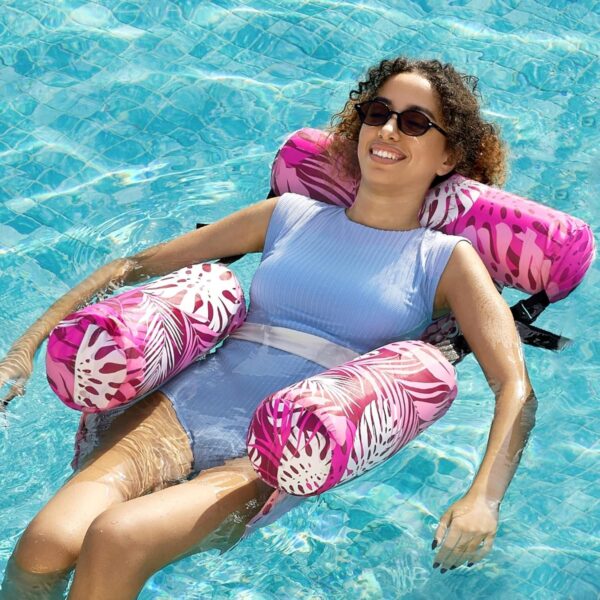 aac4b9edca5947aeb9677ae2c349aa16 SLOOSH Inflatable Pool Floats Adult,2 Packs Floating Lounge Chairs,Blow up Pool Noodles for Adult Heavy Duty,Floating Chair for Party Summer Water Beach Lake Fun