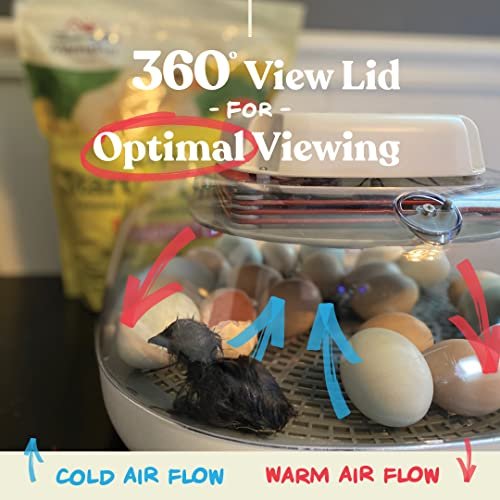 Harris Farms Nurture Right Egg Incubator for Hatching Chicks – Holds 22 Eggs
