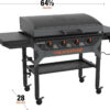 Blackstone 2310 Iron-Forged 36′′ Omnivore Griddle – Premium Powder-Coated Steel with Reinforced Hood, Black Finish