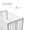 Storkcraft Modern Pacific Pebble Gray 4-in-1 Convertible Crib