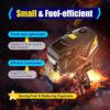 2-Stroke 3.6HP Outboard Motor, 55CC Heavy Duty Fishing Boat Engine 5000rpm Gasoline Short Shaft Boat Motor Water Cooling & CDI Manual Start Boat Engine for Canoes, Dinghies, Inflatable Boats