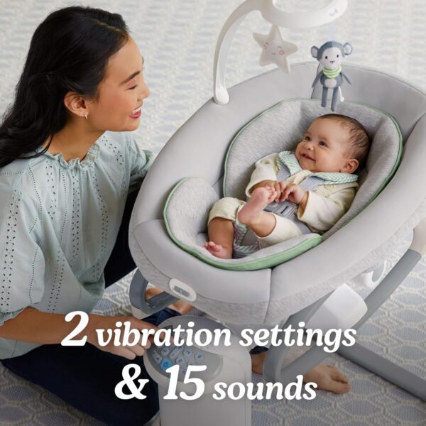 Soothe My Way with Removable Rocker, Madden – Versatile Baby Swing & Portable Rocker