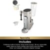 Ninja Pod & Grounds Specialty Single-Serve Coffee Maker, K-Cup Pod Compatible, Brews Grounds, Compact Design, Built-In Milk Frother, 56-oz. Reservoir, 6-oz. Cup to 24-oz. Mug Sizes, Stone, PB051ST