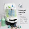 Baby Bottle Washer Pro – Baby Bottle Washer, Sterilizer + Dryer – All in One Machine Cleans Bottles, Pump Parts, & Sippy Cups – Replaces Hand Washing, Bottle Brushes and Drying Racks-Brezza
