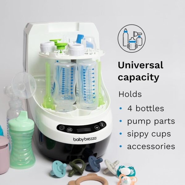 abf0aef3e2204590b8ab96dcea325e6b Baby Bottle Washer Pro – Baby Bottle Washer, Sterilizer + Dryer – All in One Machine Cleans Bottles, Pump Parts, & Sippy Cups – Replaces Hand Washing, Bottle Brushes and Drying Racks-Brezza