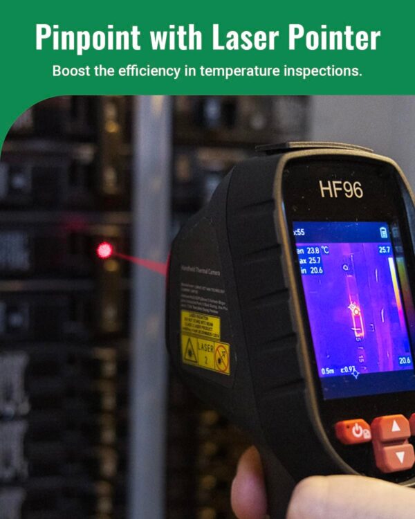 ac38fb3743bd4339b1cf3c68e86df73a Thermal Camera, Super Resolution 240 x 240, Thermal Imaging Camera with Laser Pointer, 96 x 96 IR Resolution, 25 HZ Infrared Camera,-4°F to 1022°F, 50°FOV, 8h Battery Life Thermal Imager