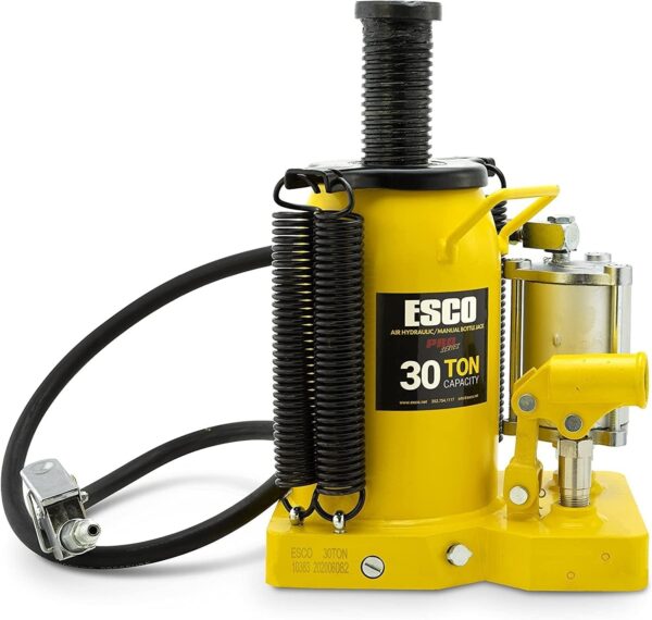 ac54d4891b0f46c6a42c644d5f64f50b ESCO 30 Ton Pro Series Air Hydraulic Bottle Jack – Heavy Duty Lifting for Automotive and Industrial Use
