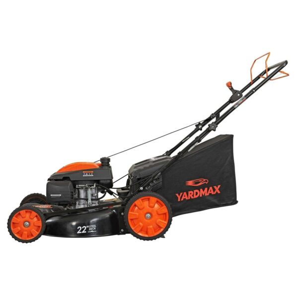 ac5d2d2ef70344769e1ea15c4b4bf57a YG2860 22′′ 201cc 3-in-1 Gas Self-Propelled Lawn Mower with CVT and High Wheels