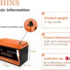 CHINS Bluetooth LiFePO4 Smart 12V 100AH Lithium Iron Battery Low Temperature Charging Mobile Phone APP