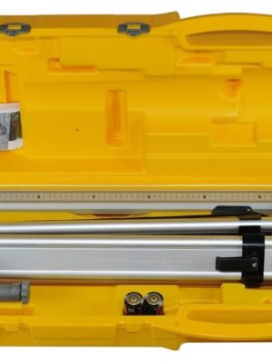 LL100N-2 Laser Level Kit with HR320 Receiver and Clamp, 15′ Grade Rod (Inches), Tripod, and System Case , Yellow