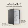 reMarkable 2 �� 10.3�� Paper Tablet with Marker Plus and Premium Leather Book Folio �� Black