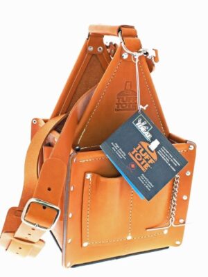 IDEAL Tan Leather 10.75-in Electrician s Tote