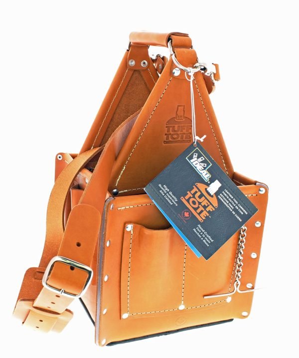 IDEAL Tan Leather 10.75-in Electrician s Tote