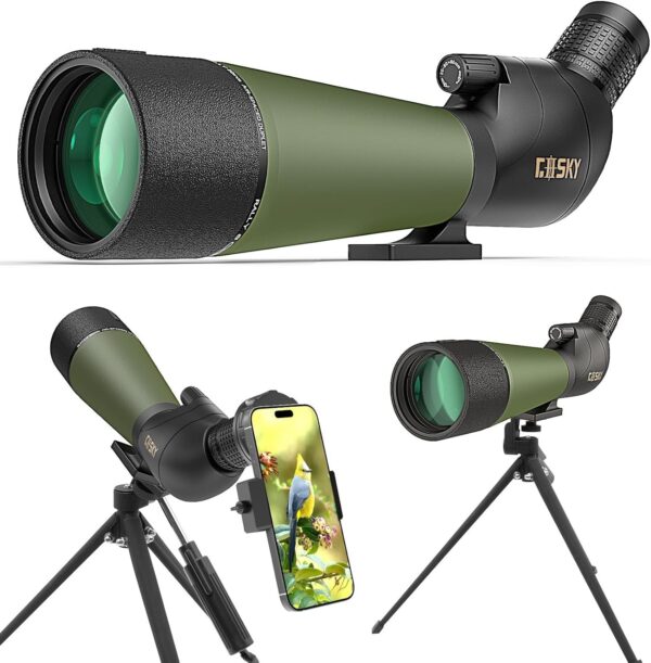 ad4d12c6f8074bf7adc73162e1161589 Gosky Updated 20-60×85 Dual Focusing Spotting Scopes with Tripod, Carrying Bag and Quick Phone Holder – BAK4 High Definition Waterproof Spotter Scope for Bird Watching Wildlife Scenery