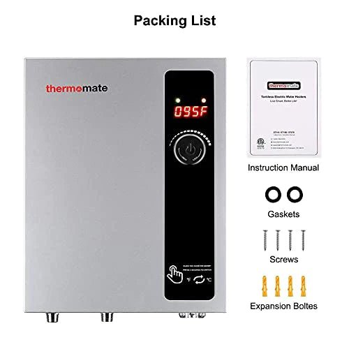 ad539f934060413d884f70b45b690283 Electric Tankless Water Heater, 11kW at 240 Volt, On Demand Instant Hot Water Heater