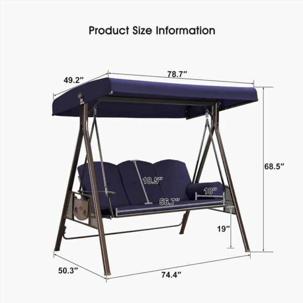 Porch Swing with Canopy