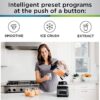 BN801 Professional Plus Kitchen System, 1400 WP, 5 Functions for Smoothies, Chopping, Dough & More with Auto IQ, 72-oz.* Blender Pitcher, 64-oz. Processor Bowl, (2) 24-oz. To-Go Cups, Grey