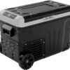 12 Volt Refrigerator, 53QT(50L) Electric Cooler, Portable Freezer 12V/24V DC 110-240V AC, 12V Fridge -4°F~68°F, 12V Cooler with Wheels & 2 Baskets for Travel, Truck, Boat, Camping