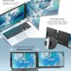 Laptop Screen Extender – 15.6′′ FHD 1080P Portable Monitor for Laptop, Detachable & Plug and Play Dual Laptop Monitor Extender for 13′′-17.3′′ Laptops, Compatible with Wins/Mac/Android/Chrome
