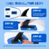 FunWater Inflatable Ultra-Light Stand Up Paddle Board for All Skill Levels with Premium SUP Paddleboard Accessories,Non-Slip Comfort Deck for Youth & Adults