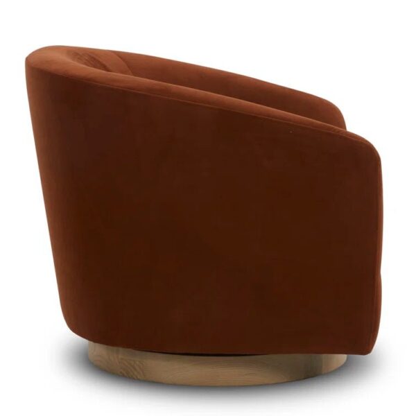 b0674006841e49b0a6878b10339aa4ac Upholstered Swivel Barrel Chair
