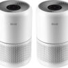 Air Purifier for Home Allergies Pets Hair in Bedroom & Standing Fan for Bedroom, 82ft CirculAir 120° Oscillating Fan