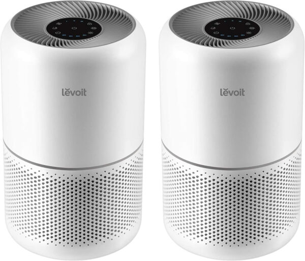 Air Purifier for Home Allergies Pets Hair in Bedroom & Standing Fan for Bedroom, 82ft CirculAir 120° Oscillating Fan