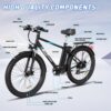 BK3M 500W Electric Bike, 26′′x3.0′′, 36V/15Ah, Shimano 7-Speed, Carbon Steel, IP54 Waterproof