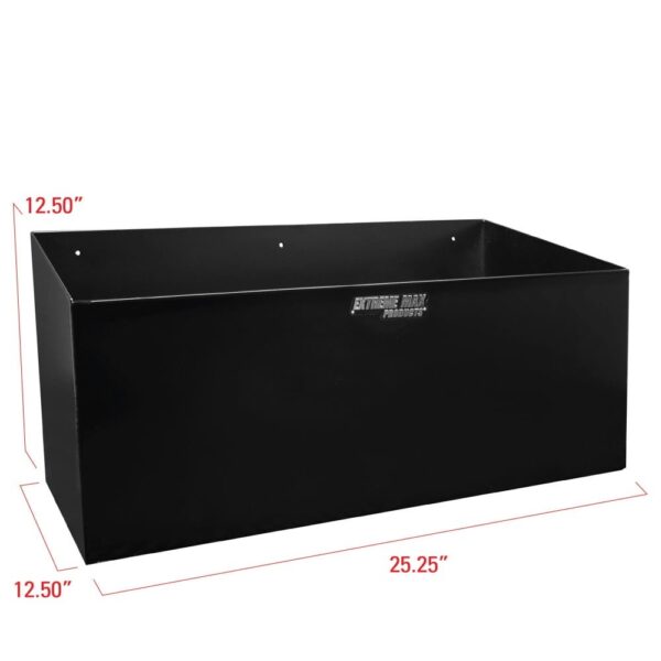 Extreme Max Dual Fuel Jug Holder – Aluminum Design for Two 5 Gallon Jugs, Black Storage Organizer for Trailers & Garages