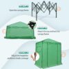 EAGLE PEAK 6×4 Portable Walk-in Greenhouse, Pop-up Indoor Outdoor Garden Green House, Zippered Door and Windows, PE Cover, White