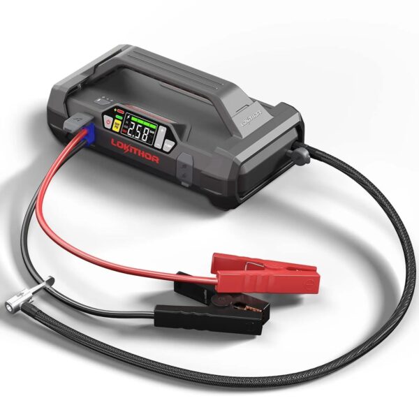 b1c1ca182e7246e6bd7b762abbf36748 Starter with Air Compressor, 1500Amp 12V Portable Car Battery Booster Pack for Upto 7.0L Gas or 4.5L Diesel, 150 PSI Tire Inflator with Digital Screen, 24 Months Ultra-Long Standby