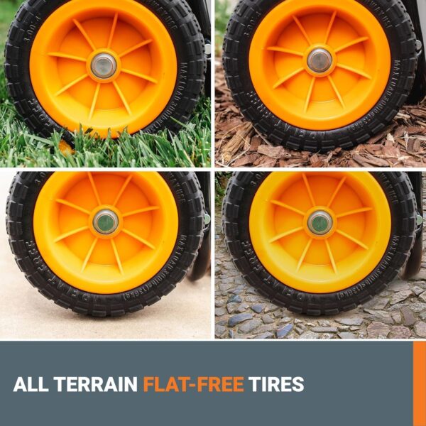b1c213c35dce40eaae9ccf425694f550 Worx WG050 8-in-1 Aerocart Garden Cart/Wheelbarrow Heavy Duty/Dolly