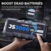 Car Battery Jump Starter TOPDON JS3000 12V 3000A Battery Booster for Up to 9L Gas/ 7L Diesel Engines