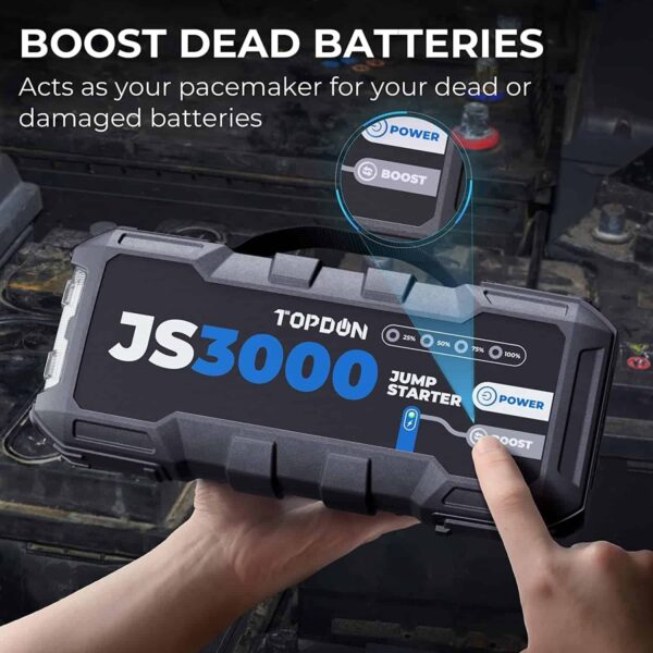 b2133c329c9a4644ae3ee90db13fcefe Car Battery Jump Starter TOPDON JS3000 12V 3000A Battery Booster for Up to 9L Gas/ 7L Diesel Engines