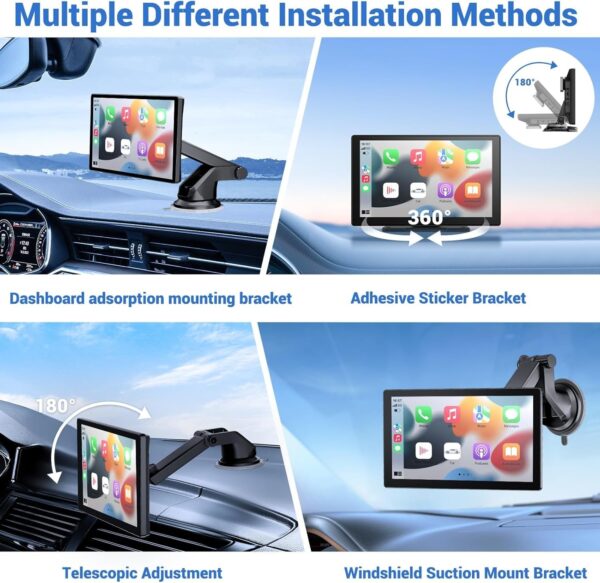 b257a3d6da974b5291d75f0e5d9e24a0 Wireless Apple Carplay Screen for Car 4K Dash Cam, 9′′ Portable Apple Carplay & Android Auto Car Stereo, with 1080p Backup Camera, GPS Navigation/Mirror Link/Voice Control/Bluetooth