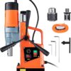 Mag Drill Press, 1550W 2′′ Boring Diameter, 2922lbf Power Magnetic Drill, 500 PRM, 10-Speed, Electric Drilling Machine for Metal Surface, Industrial and Home Improvement