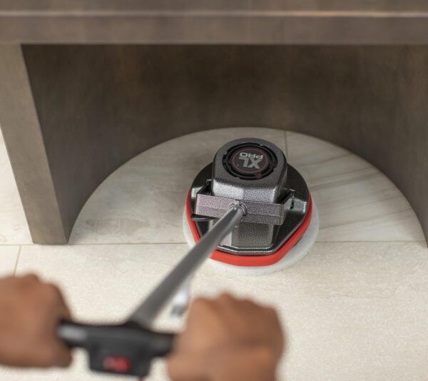 Commercial Orbiter Hard Floor Cleaner Machine, Multi-Purpose Floor Cleaning, Random Orbital Drive, Wide Cleaning Path, 50-Foot Long Cord, ORB550MC, Gray/Red-Oreck