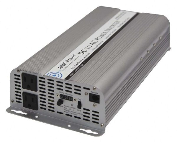 Aims Power Power Inverter, 2500W, 24VDC to 120VAC PWRINV250024W