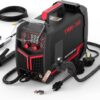 135Amp MIG Welder,110V Flux Core Welder Flux MIG/Lift TIG/Stick 3-in-1 Large LED Digital Display Welding Machine IGBT Inverter Welder FLUX-135PRO