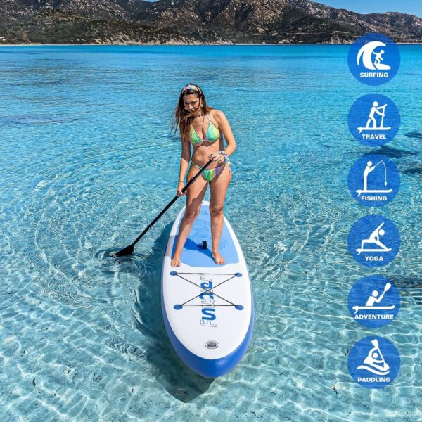 b34c314b99c44fc29ed2328ead4feb1e FunWater Inflatable Ultra-Light Stand Up Paddle Board for All Skill Levels with Premium SUP Paddleboard Accessories,Non-Slip Comfort Deck for Youth & Adults