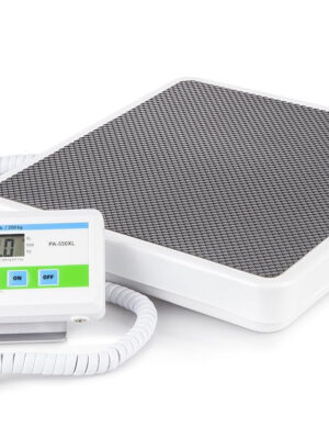 Medical Grade Floor Scale – Portable – Easy to Read Digital Display – Heavy Duty – Home, Hospital & Physician Use – Pound & Kilogram Settings – 12′′ x 12.5′′ Platform – 550 lb Limit by Patient Aid