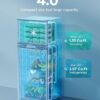EUHOMY 3.2 Cu.Ft Mini Fridge with Freezer – 2-Door Compact Refrigerator for Bedroom, Dorm, Office or Apartment, Silver